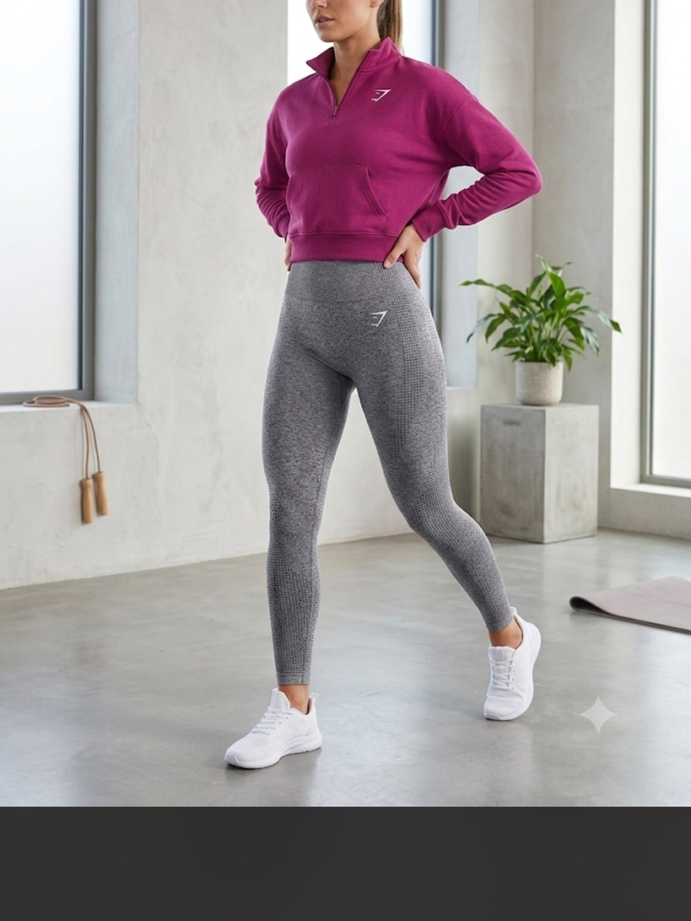 Gymshark Gray Seamless High-Waisted Leggings
